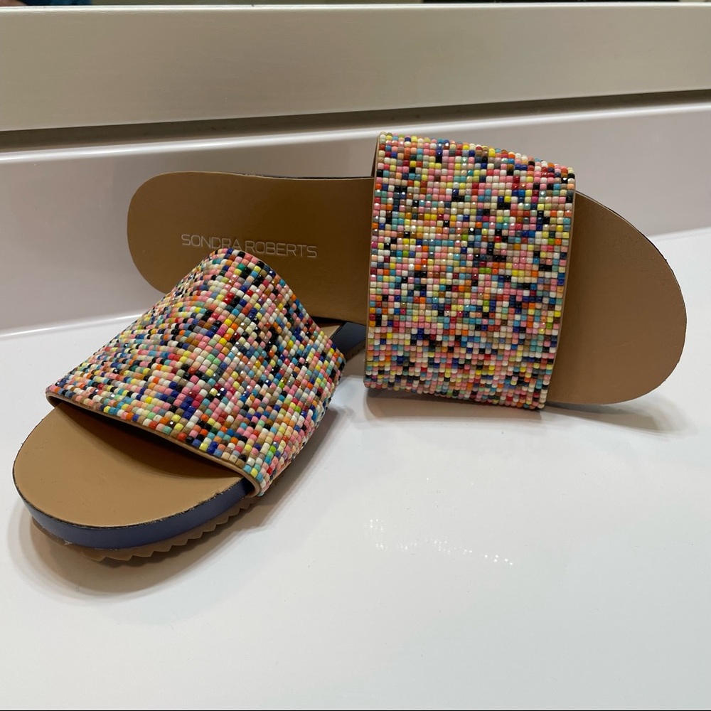 Sondra Roberts Studded Slide